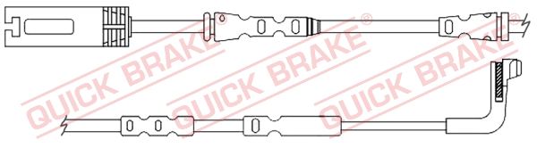 QUICK BRAKE Сигнализатор, износ тормозных колодок WS 0356 A